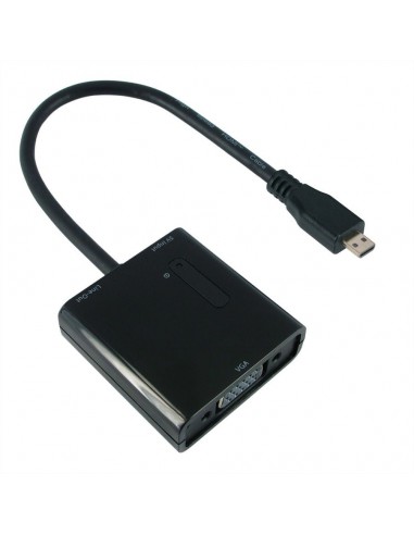 VALUE Kabel Adapter GOLD, Micro HDMI - VGA, M/F, 0.15 m