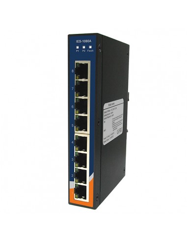 Switch przemysłowy 8x 10/100 RJ-45, niezarządzalny,