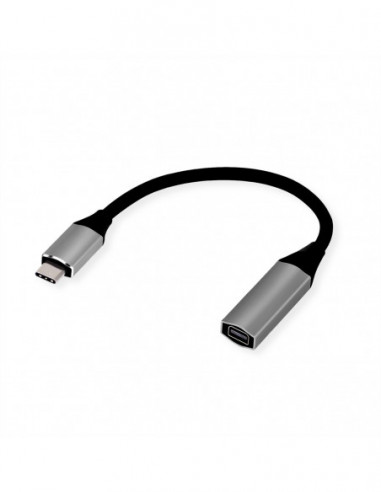 STANDARD Adapter USB typu C - Mini DisplayPort, v1.2, M/F, czarny, 0,2 m