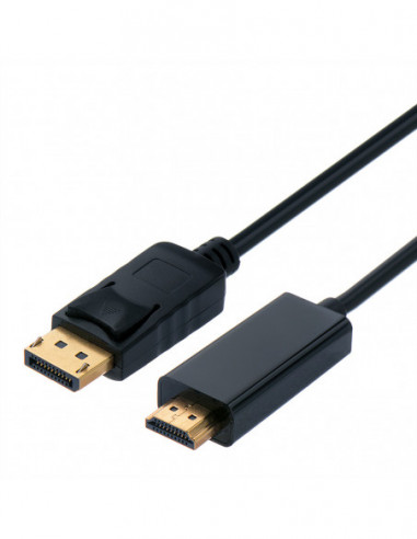 STANDARD Kabel DisplayPort, DP - UHDTV, M/M, czarny, 1 m