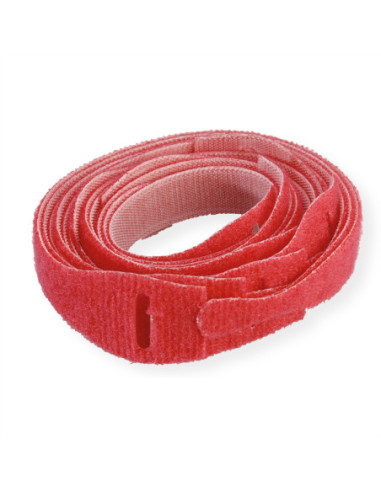 VELCRO ONE-WRAP-Band rzep z pętelką, 10 sztuk, czerwony, 20 cm