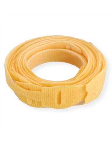 VELCRO ONE-WRAP-Band rzep z pętelką, 10 sztuk, żółty, 20 cm