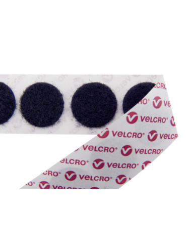 VELCRO Velcro Dots Adhesive Only Loops 19mm x 125 biały