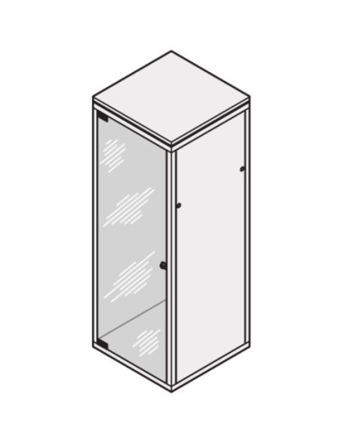 SCHROFF Eurorack Drzwi szklane, kąt otwarcia 120°, 16 HU 600W