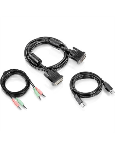 TRENDnet TK-CD06 Zestaw kabli KVM 1,8 m DVI-I USB Audio