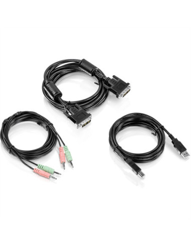 Zestaw kabli KVM TRENDnet TK-CD10 3 m DVI-I USB Audio