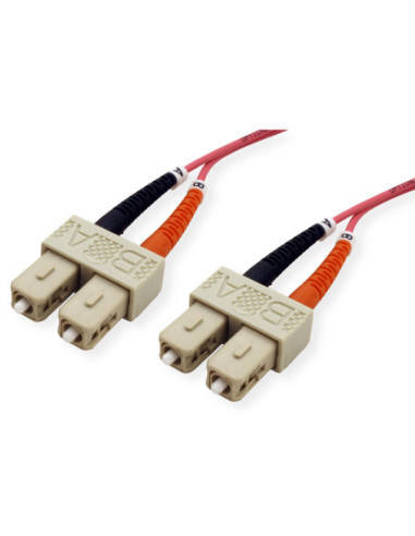 Wysokiej jakości kabel LWL-Kabel dupl. 50/125µm OM4 SC/SC, 2 m