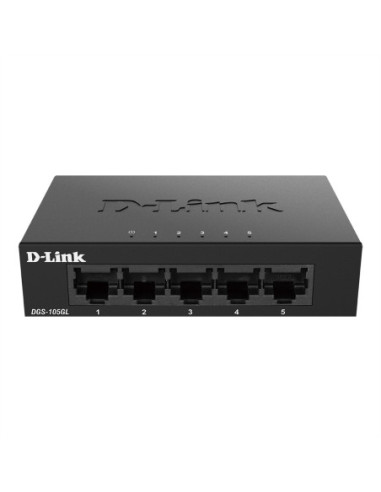 D-Link DGS-105GL/E 5-portowy przełącznik gigabitowy Light, Layer2 zonder IGMP