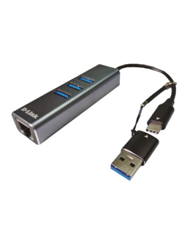 D-Link DUB-2332 Gigabitowy adapter USB-C z 3 portami USB3.0