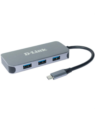D-Link DUB-2335 6-w-1 hub USB-C z HDMI/Gigabit Ethernet/Zasilaniem