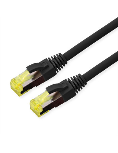 Kabel krosowy ROLINE Outdoor Cat.6A (Class EA) S/FTP (PiMF), elastyczny przewód, LSOH, czarny, 1 m