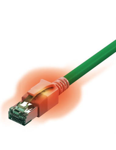 Kabel saCon S/FTP kat. 6A (klasa EA), LSOH, zielony, 7 m
