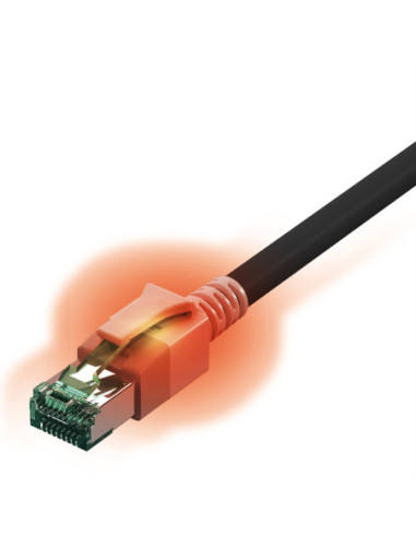 Kabel saCon S/FTP Cat.6A (klasa EA), LSOH, zwart, 5 m