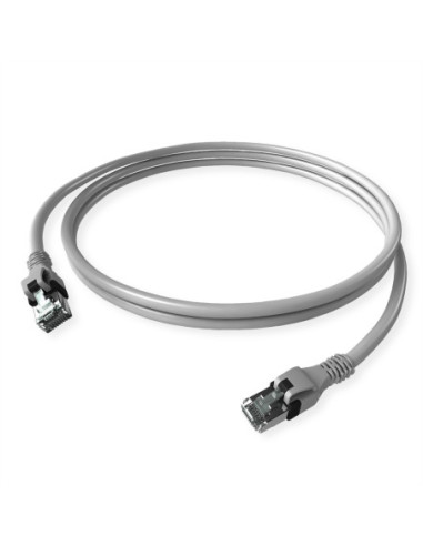 Kabel krosowy DualBoot PushPull IP20, kat. 6, szary, 1 m