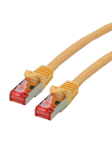Kabel krosowy ROLINE Cat.6 S/FTP (PiMF), poziom komponentów, LSOH, żółty, 0,5 m
