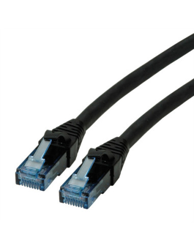 ROLINE Patch cable Cat.6A UTP, Component Level, LSOH, czarny, 1 m
