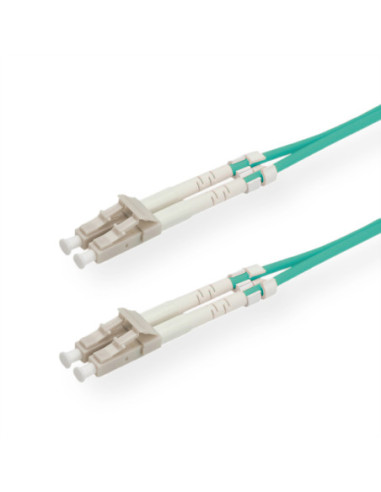 ROLINE kabel światłowodowy 50/125µm OM3, LC/LC, złącze Low-Loss, turkusowy, 2 m