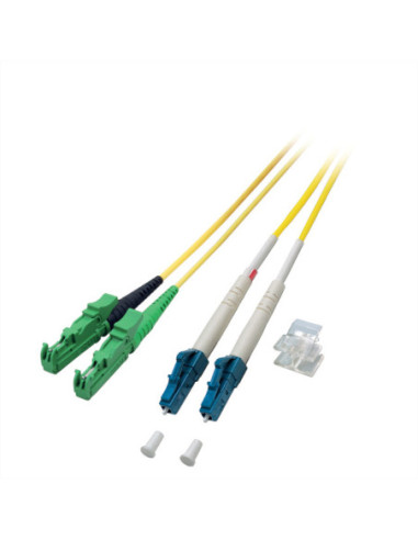 Kabel LWL dupl. 9/125 µm E2000APC / LC, żelowy, 10 m