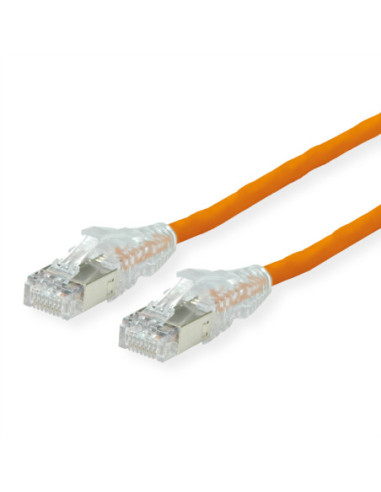 DÄTWYLER Kabel krosowy kat. 6A (klasa EA) S/FTP, CU 7702 flex LSOH, AMP v2, pomarańczowy, 0,5 m