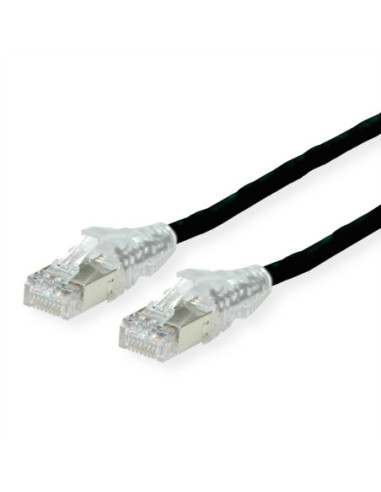 Kabel krosowy DÄTWYLER Cat.6A (Class EA) S/FTP, CU 7702 flex LSOH, AMP v2, czarny, 15 m