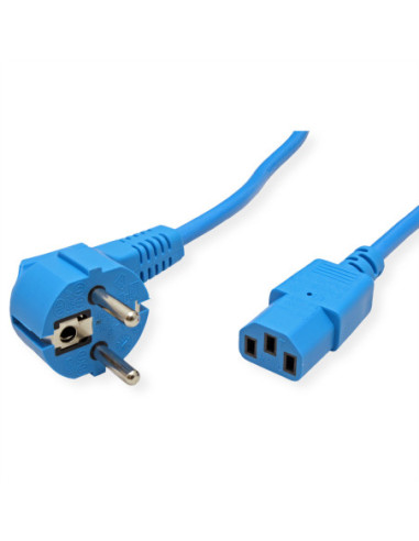 Kabel zasilający ROLINE, prosty IEC-żeński, niebieski, 1,8 m