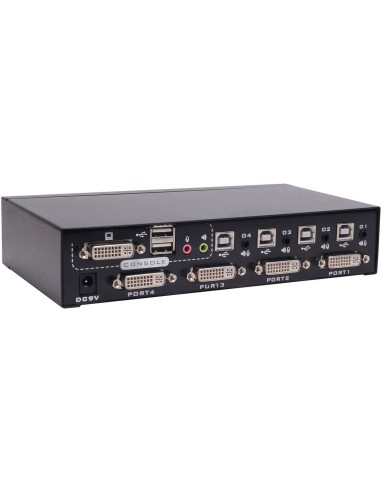 VALUE Switch KVM 1 User - 4 PCs, DVI, USB, Audio