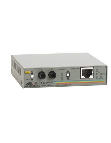 AT-MC101XL, RJ-45 do 100Base-FX/ST