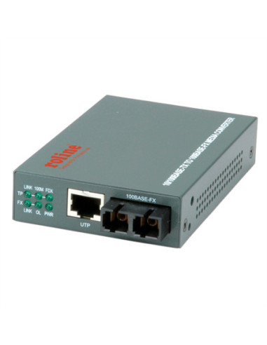 Konwerter ROLINE Fast Ethernet RJ-45 - SC, pętla zwrotna
