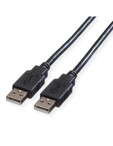 ROLINE USB 2.0 Kabel, type A-A, zwart, 4,5 m