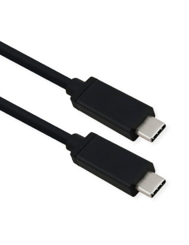 Kabel ROLINE USB4 Gen 3, Emark, C-C, M/M, 40Gbit/s, 100W, zwart, 0,8 m