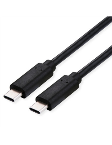 Kabel ROLINE USB4 Gen3x2, C-C, M/M, 40Gbit/s, 100W, zwart, 1 m