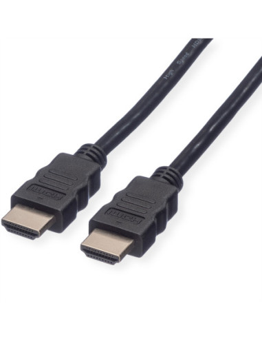 Kabel ROLINE HDMI High Speed z Ethernet M-M, czarny, 1 m