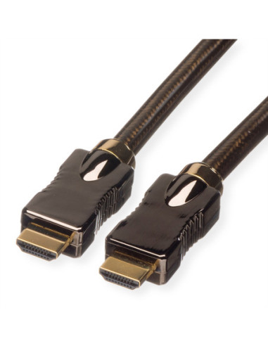 Kabel ROLINE HDMI Ultra HD z Ethernetem, M/M, czarny, 1 m