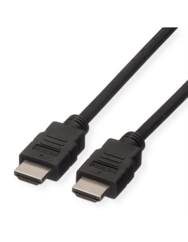 Kabel ROLINE HDMI High Speed z Ethernet M-M, LSOH, czarny, 1 m
