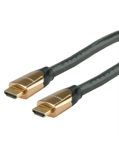 Kabel ROLINE PREMIUM HDMI Ultra HD z Ethernetem, M/M, zwart, 7,5 m