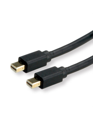 Kabel ROLINE Mini DisplayPort, mDP-mDP, v1.3/v1.4, M/M, zwart, 1 m