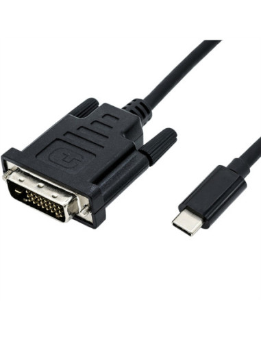 Kabel adaptera ROLINE USB typu C - DVI, M/M, 2 m