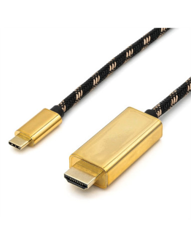 Kabel adaptera ROLINE GOLD USB typu C - HDMI, M/M, 2 m