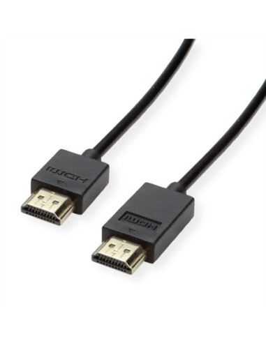 Kabel ROLINE 4K HDMI Ultra HD z Ethernetem, aktywny, ST/ST, czarny, 1 m