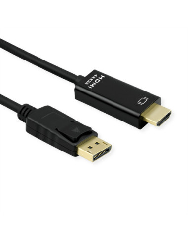 ROLINE Kabel DisplayPort DP - UHDTV, cienki, M/M, czarny, 1 m
