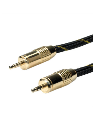 Kabel audio ROLINE GOLD 3,5 mm męski/żeński, 2,5 m