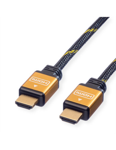 ROLINE GOLD HDMI HighSpeed Kabel, M/M, Blister detaliczny, 1 m
