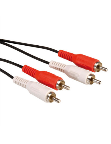 VALUE kabel połączeniowy cinch duplex M / M, 2,5 m