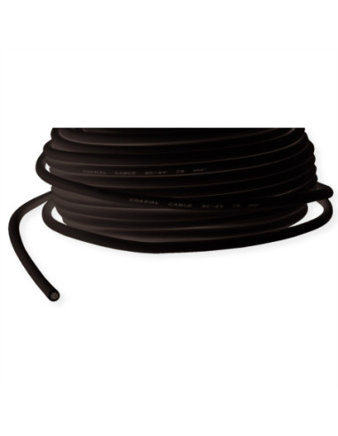 VALUE kabel koncentryczny RG-59, czarny, 100 m, 75 Ohm
