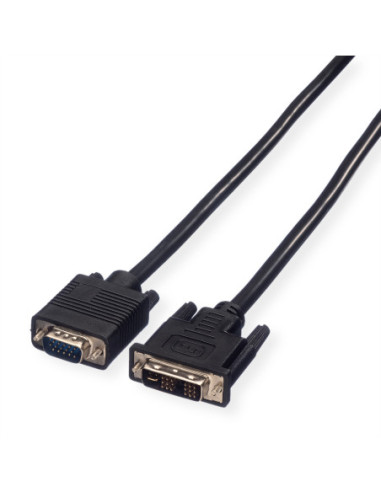 VALUE Kabel do monitora DVI(18+5) / VGA M/M, 3 m