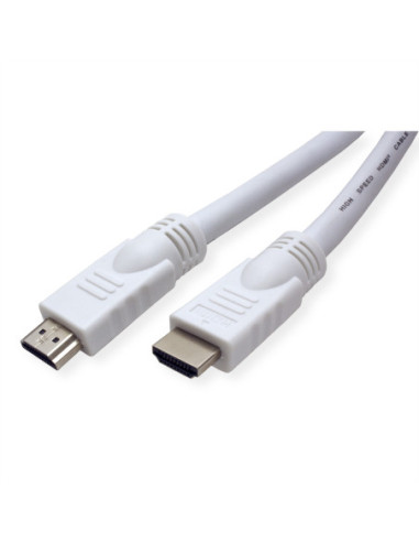 VALUE HDMI High Speed Cable met Ethernet M-M, wit, 15 m