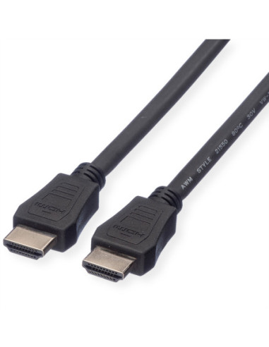 VALUE HDMI High Speed Cable met Ethernet M-M, LSOH, zwart, 3 m
