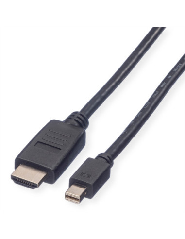 VALUE Kabel Mini DisplayPort, Mini DP-HDTV, M/M, zwart, 3 m