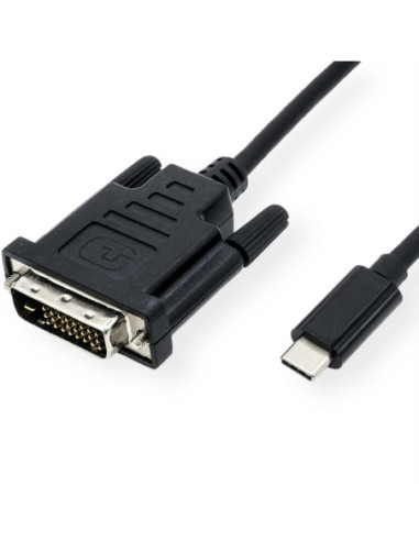 Kabel adapterowy VALUE USB typu C - DVI, M/M, 1 m