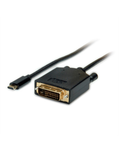Kabel adaptera VALUE USB typu C - DVI, M/M, 2 m